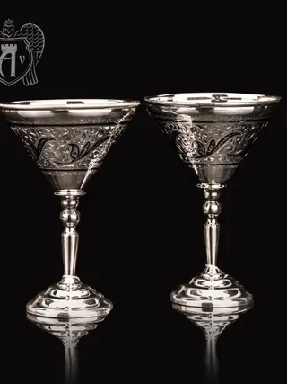 Набор рюмок из серебра «Гэтсби» 2 шт