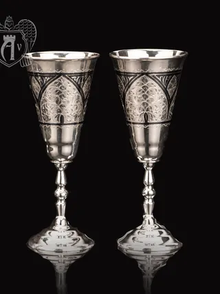 Набор рюмок из серебра  «Имперская» 2 шт