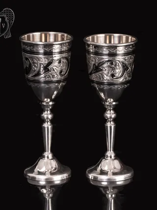 Набор рюмок из серебра  «Канцлер» 2 шт