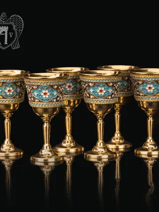 Набор рюмок из серебра «Наполеон»