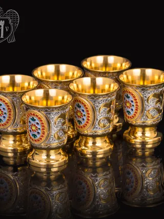 Набор серебряных стопок «Лорд»