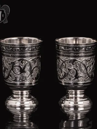 Набор  стаканов из серебра  «Торино»