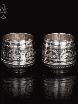 Набор  стаканов из серебра  «Верона 2» 2 шт