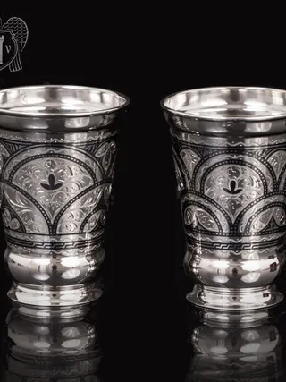 Набор  стаканов из серебра  «Верона»