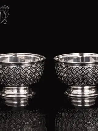 Пиала серебряная «Княжеская» набор 925 пробы