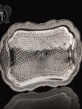 Поднос серебряный «Лондон»