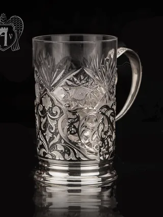 Подстаканник из серебра «Нуар»