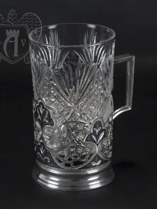 Подстаканник серебряный «Ажур»