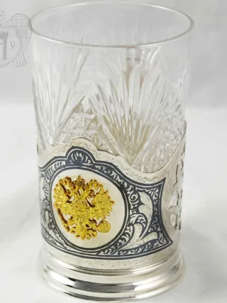 Подстаканник серебряный «Лидер»