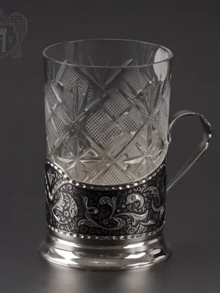 Подстаканник серебряный «Мидас»