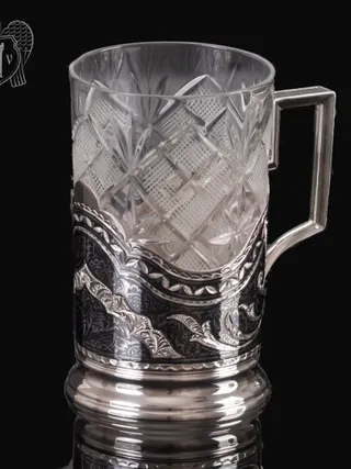 Подстаканник серебряный «Традиция»