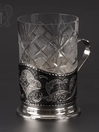 Подстаканник серебряный «Византия»