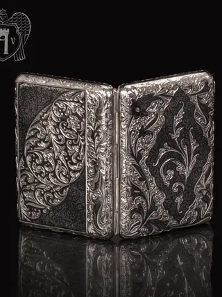 Портсигар из серебра «Клод»