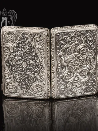 Портсигар из серебра «Персия»