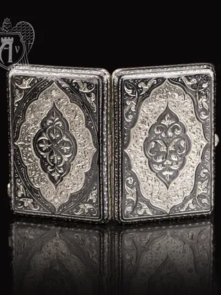 Портсигар из серебра «Восточный»