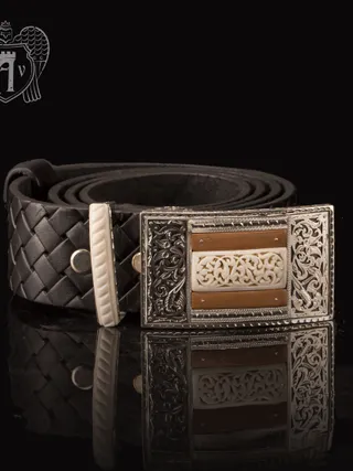 Ремень из серебра  «Гарольд»