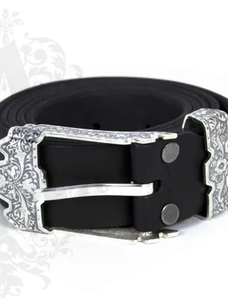 Ремень с серебряной пряжкой «Эталон»