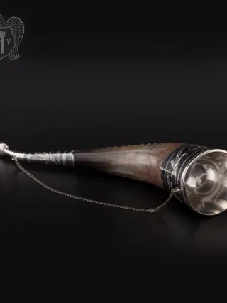 Рог для вина серебряный «Кубачи»