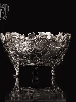 Сахарница \\ вареньица из чистого серебра 999 пробы «Вероника»