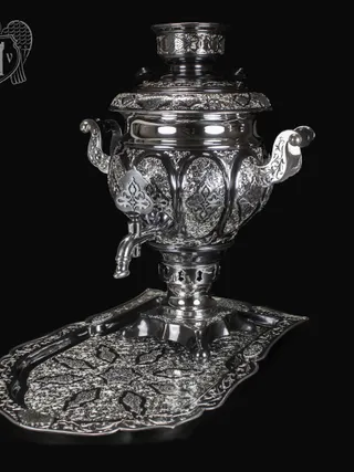 Самовар из серебра электрический «Мимесис»