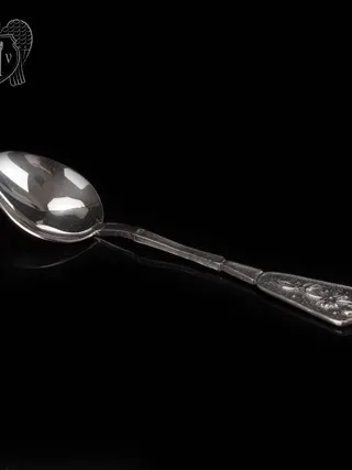 Серебряная чайная ложка  «Гладиолус»