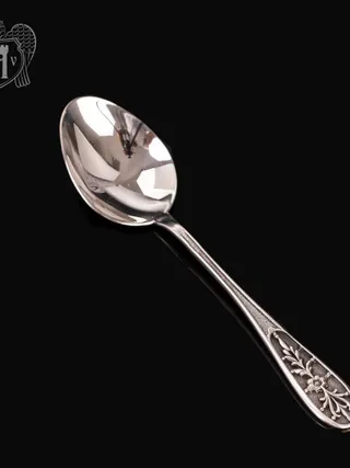 Серебряная чайная ложка  «Ромашки»