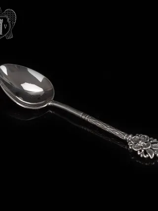 Серебряная чайная ложка  «Цветочек»