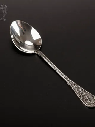 Серебряная чайная ложка  «Завитки»
