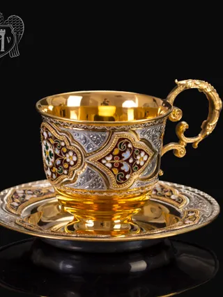 Серебряная чайная пара «Версаль»