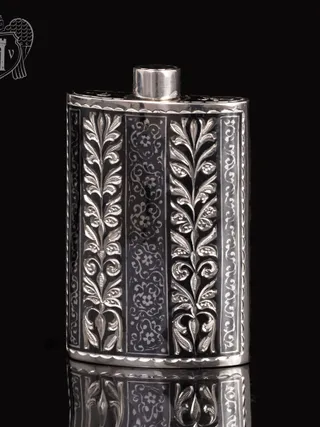 Серебряная фляжка маленькая «Тесей»