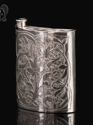 Серебряная фляжка  «Сияние»