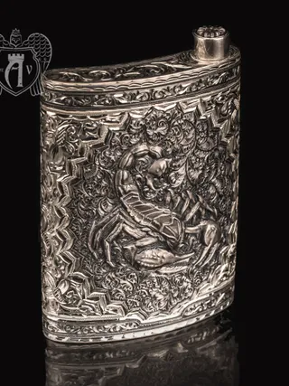 Серебряная фляжка  «Скорпион»