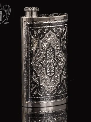 Серебряная фляжка  «Цезарь»