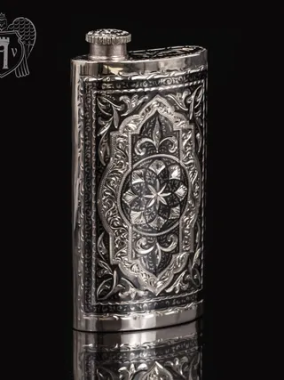 Серебряная фляжка  «Викинг»