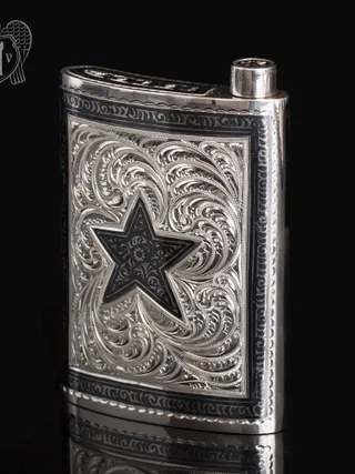 Серебряная фляжка  «Звезда»