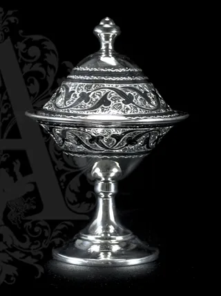 Серебряная икорница\\креманка  «Фаворит»