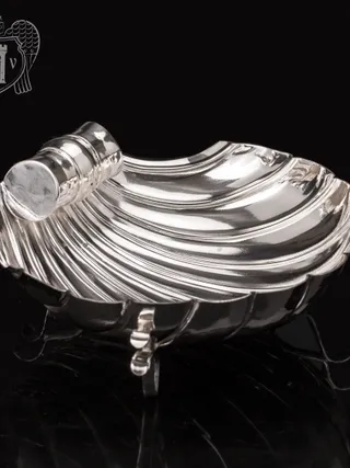 Серебряная конфетница/икорница «Ракушка»