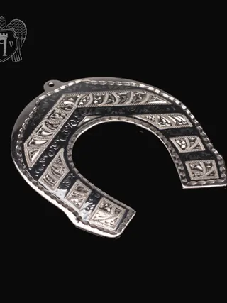 Серебряная подкова «Счастье и удача»