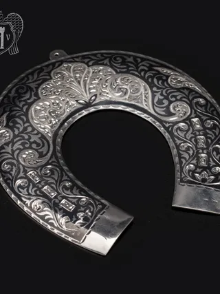 Серебряная подкова «Счастье в дом»