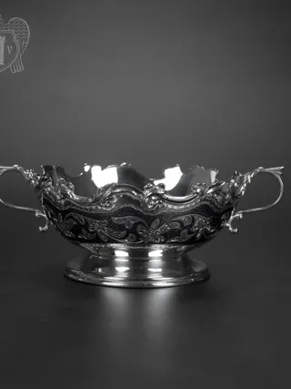 Серебряная сахарница \\ конфетница « Николь»