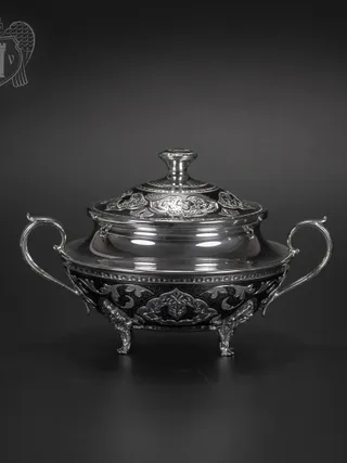 Серебряная сахарница  серия «Аллегро»