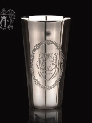 Серебряная стопка «Тигр»