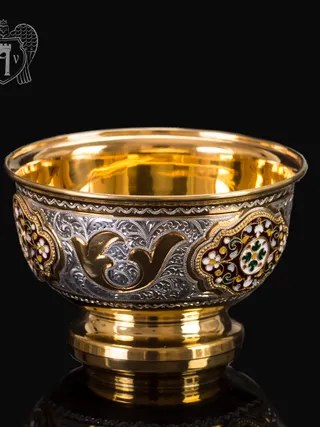 Серебряная вареньица\\сахарница «Версаль»