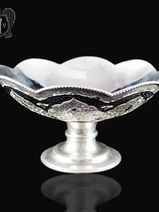 Серебряная ваза для фруктов и сладостей «Восток»