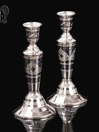 Серебряные подсвечники «Грация» набор