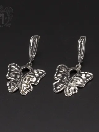 Серебряные серьги «Бабочки»