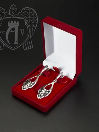 Серебряные серьги «Кубачинка»