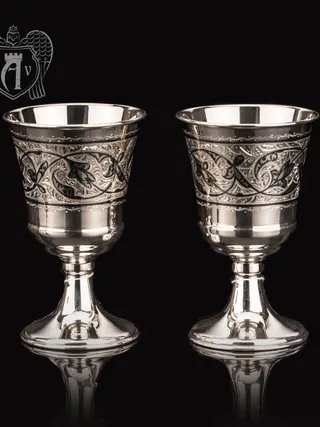 Серебряные стаканы  «Рагнар» 2 шт набор