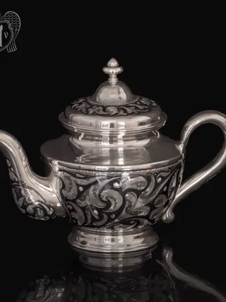 Серебряный чайник  «Эдельвейс»