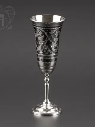 Серебряный фужер / бокал «Ponsardin»